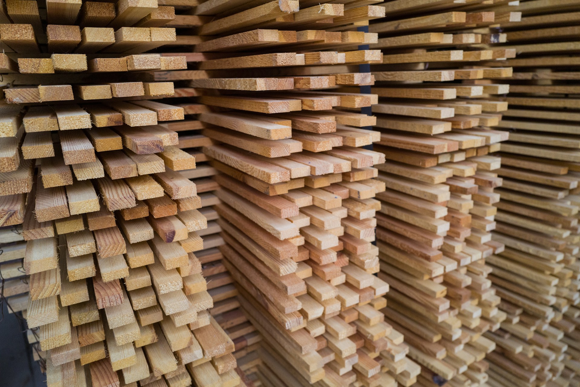 Timber pallets prepared for export shipping requirements
