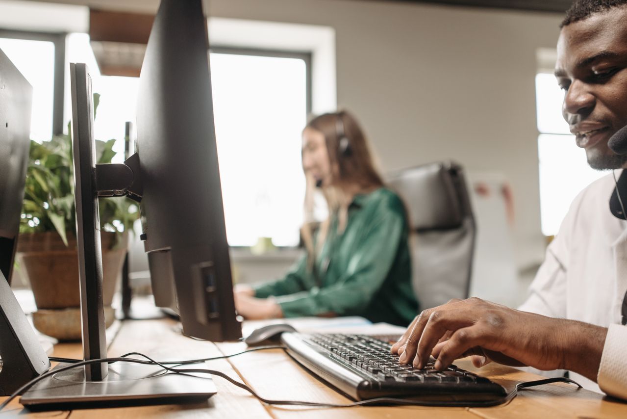Office team managing documents through a consistent digital workflow